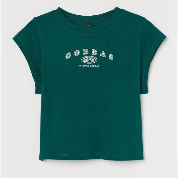 Cropped jersey top - Picture 1 of 2